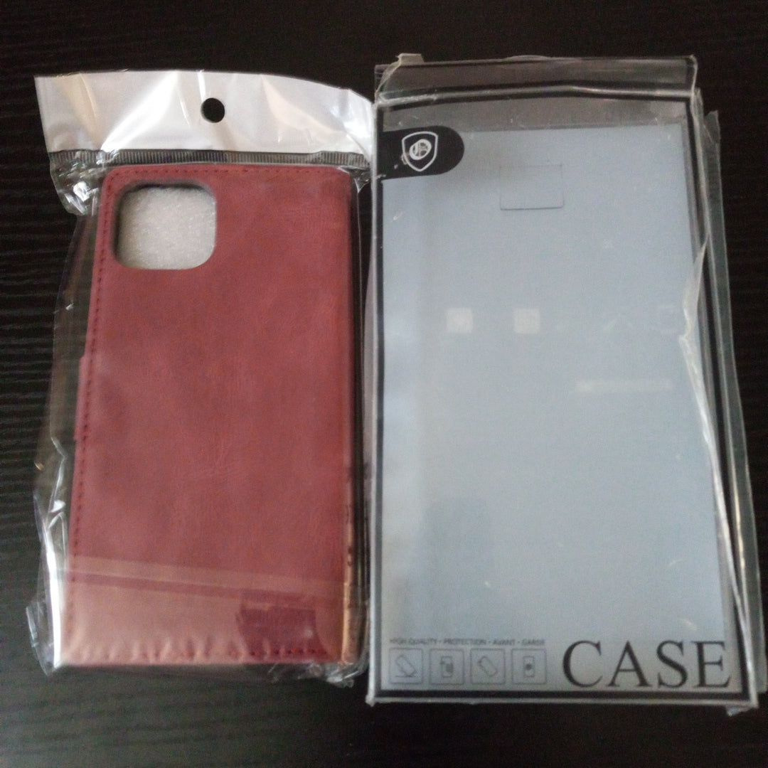 Iphone 13 5g wallet leather case (wine red)