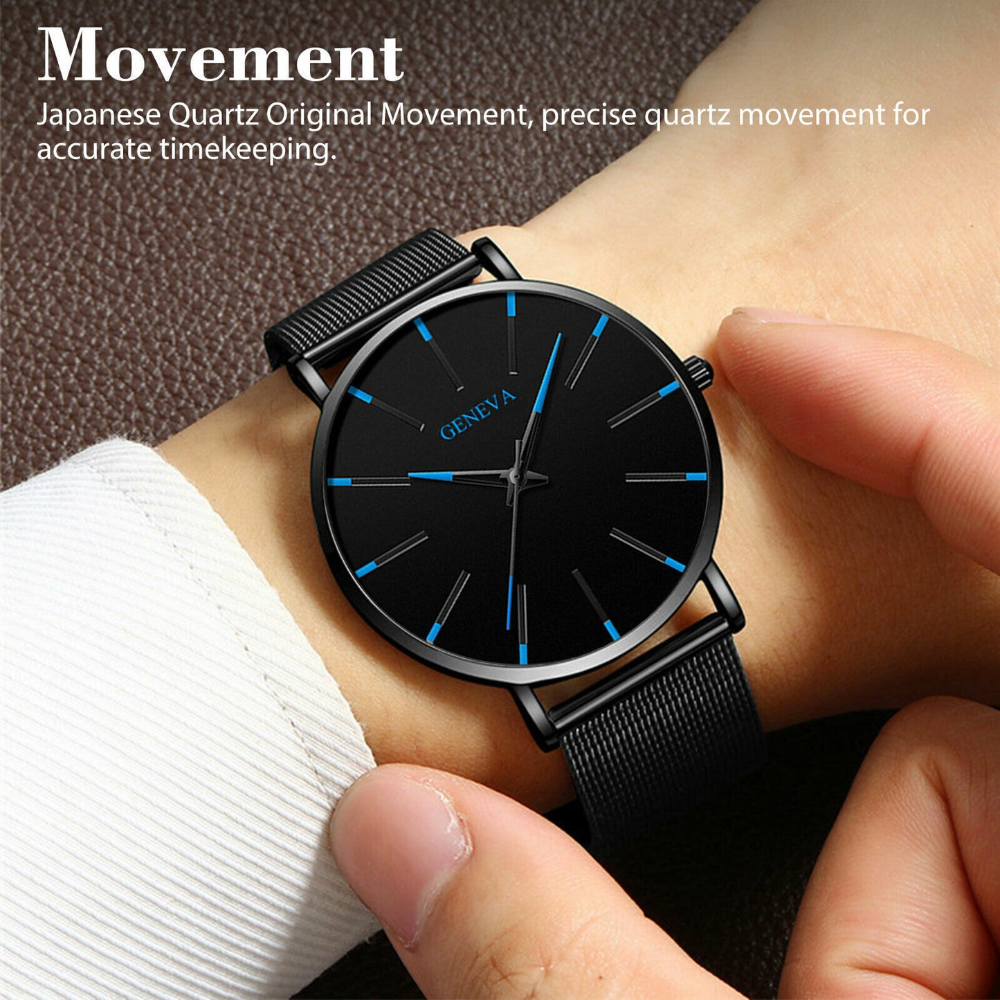 Waterproof Men's Stainless Steel Wristwatches