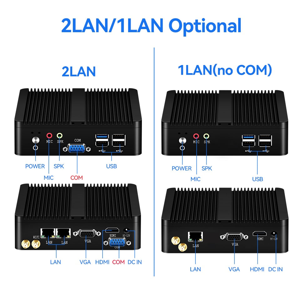 XCY Fan less Mini Pc