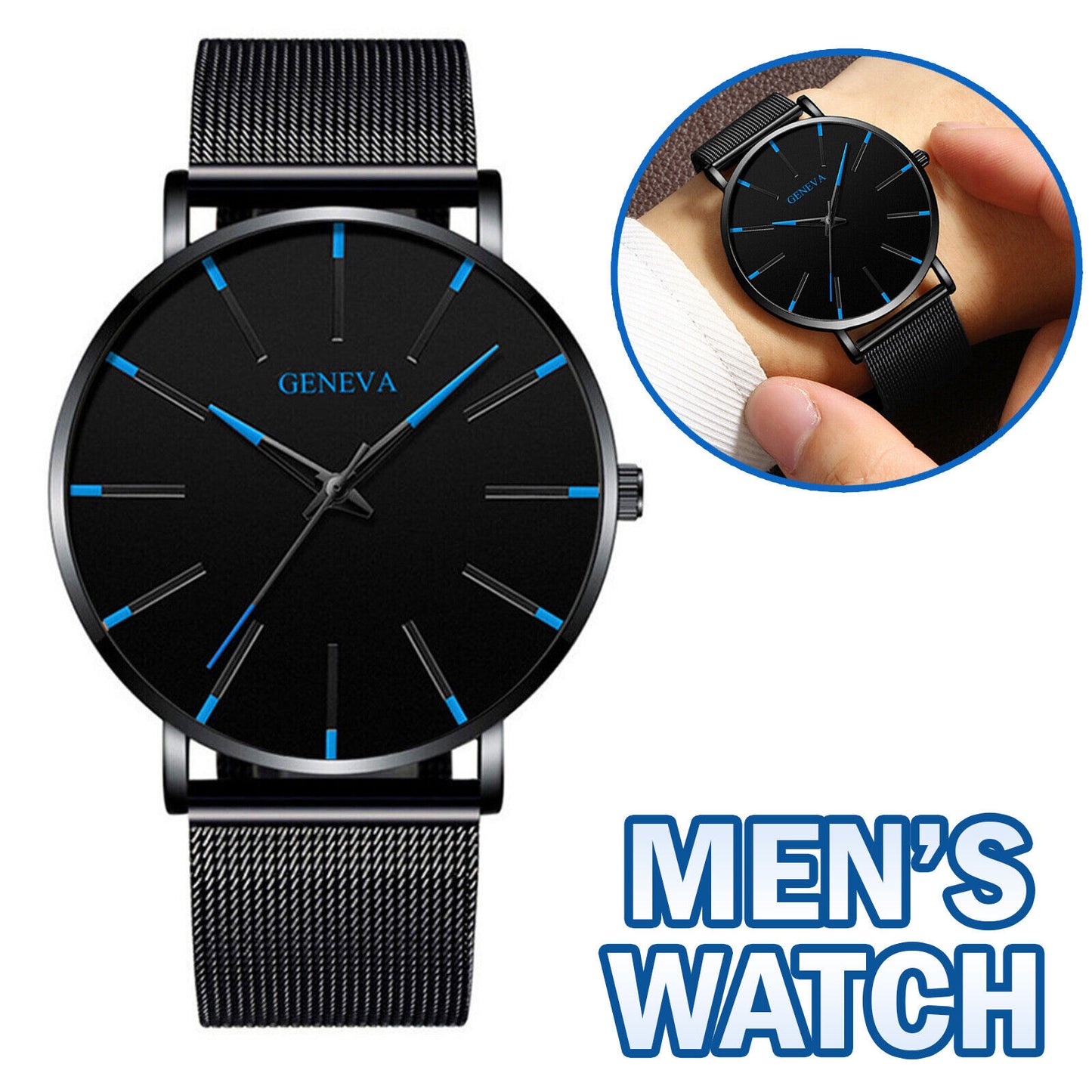 Waterproof Men's Stainless Steel Wristwatches