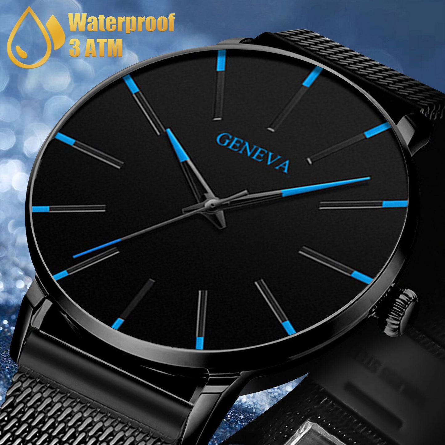 Waterproof Men's Stainless Steel Wristwatches